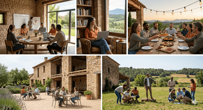 Workation en Girona: casas rurales para trabajar en equipo y desconectar